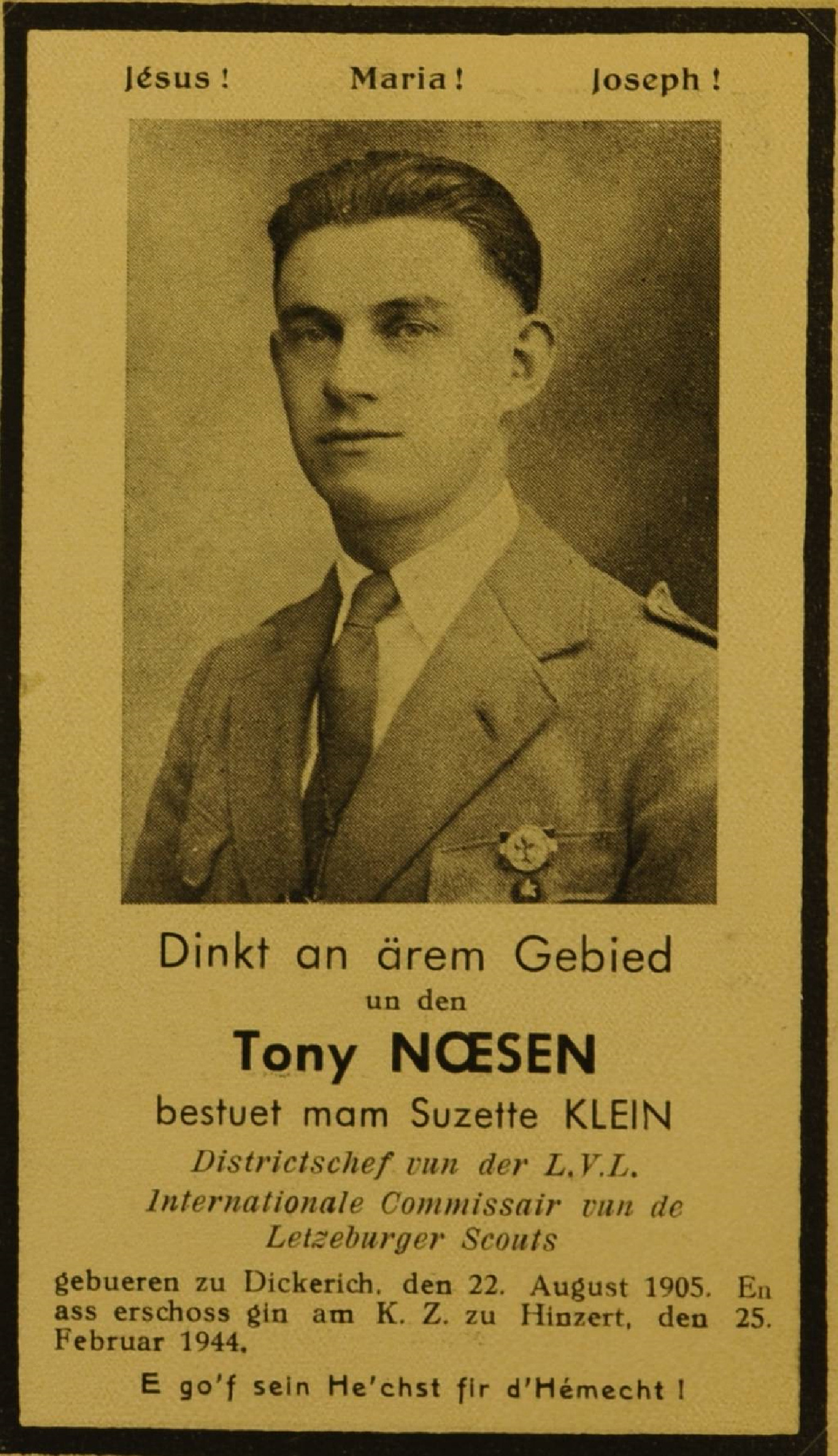 
					
						Tony Noesen
					
					
					© Collection LGS Diekirch Laurent Pott
					