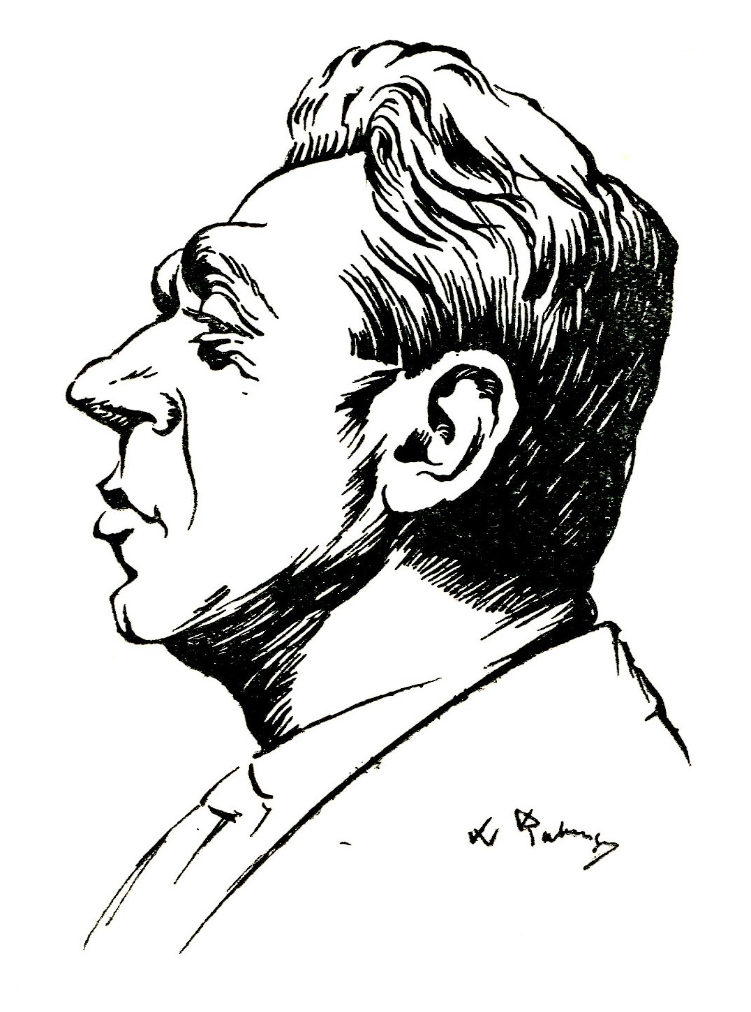 
					
						Zeichnung: Hary Rabinger. In: Cahiers luxembourgeois (1926) N° VI, p. 296
					
					
					© Droits réservés/Alle Rechte vorbehalten
					